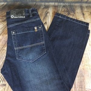 South Pole 32x28 mens dark wash blue jeans denim